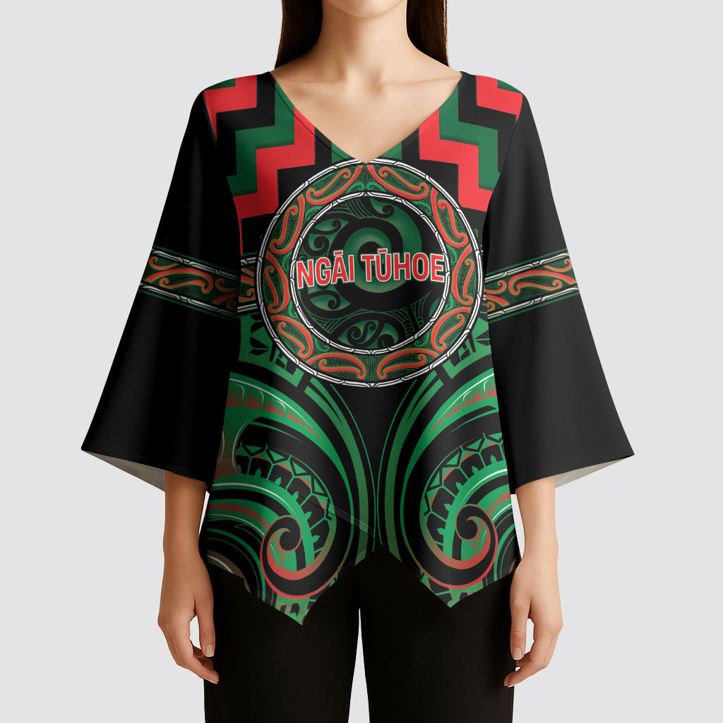 Aotearoa Ngai Tuhoe Personalised Kimono Sleeve Blouse Maori Iwi Poutama Puhoro Tattoo LT14 - Polynesian Pride