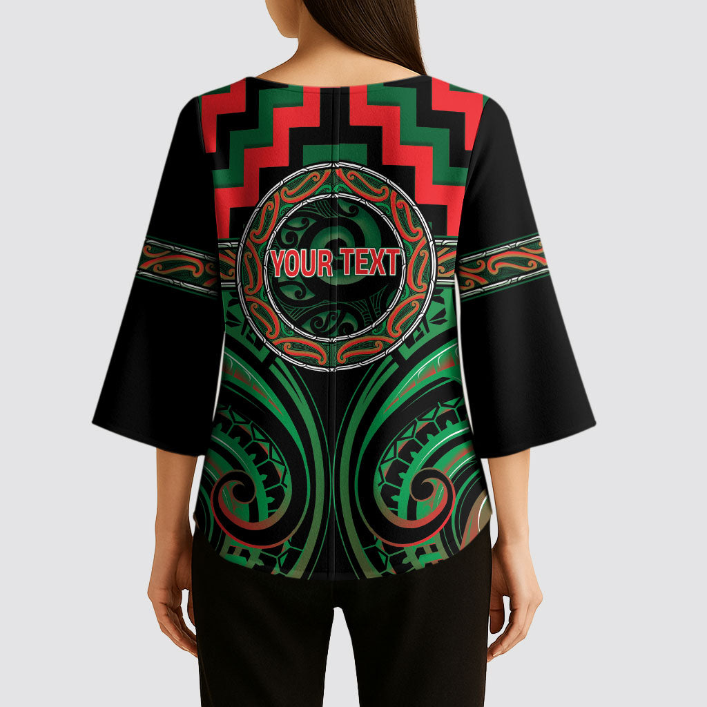 Aotearoa Ngai Tuhoe Personalised Kimono Sleeve Blouse Maori Iwi Poutama Puhoro Tattoo LT14 - Polynesian Pride