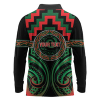 Aotearoa Ngai Tuhoe Personalised Long Sleeve Polo Shirt Maori Iwi Poutama Puhoro Tattoo LT14 - Polynesian Pride