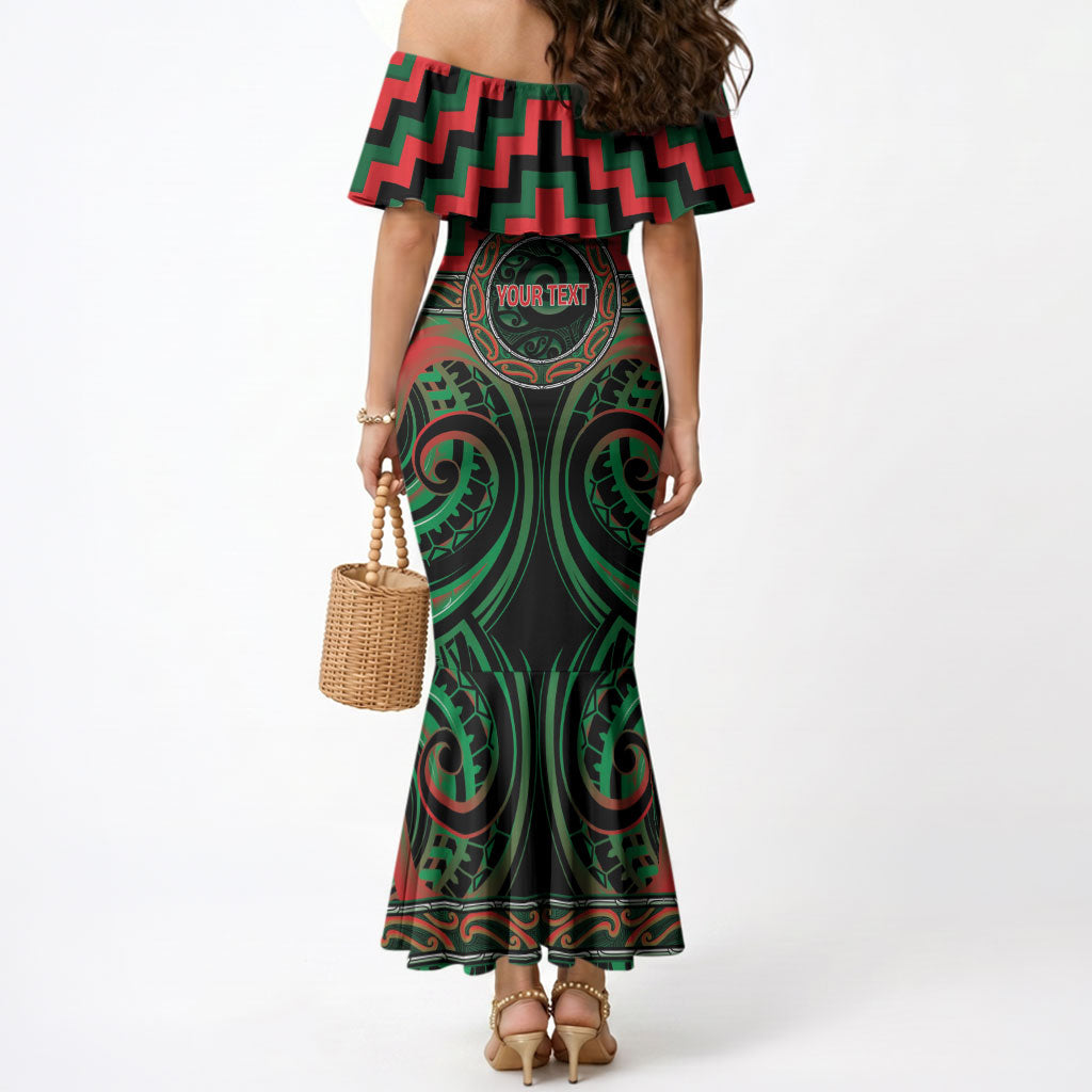 Aotearoa Ngai Tuhoe Personalised Mermaid Dress Maori Iwi Poutama Puhoro Tattoo LT14 - Polynesian Pride