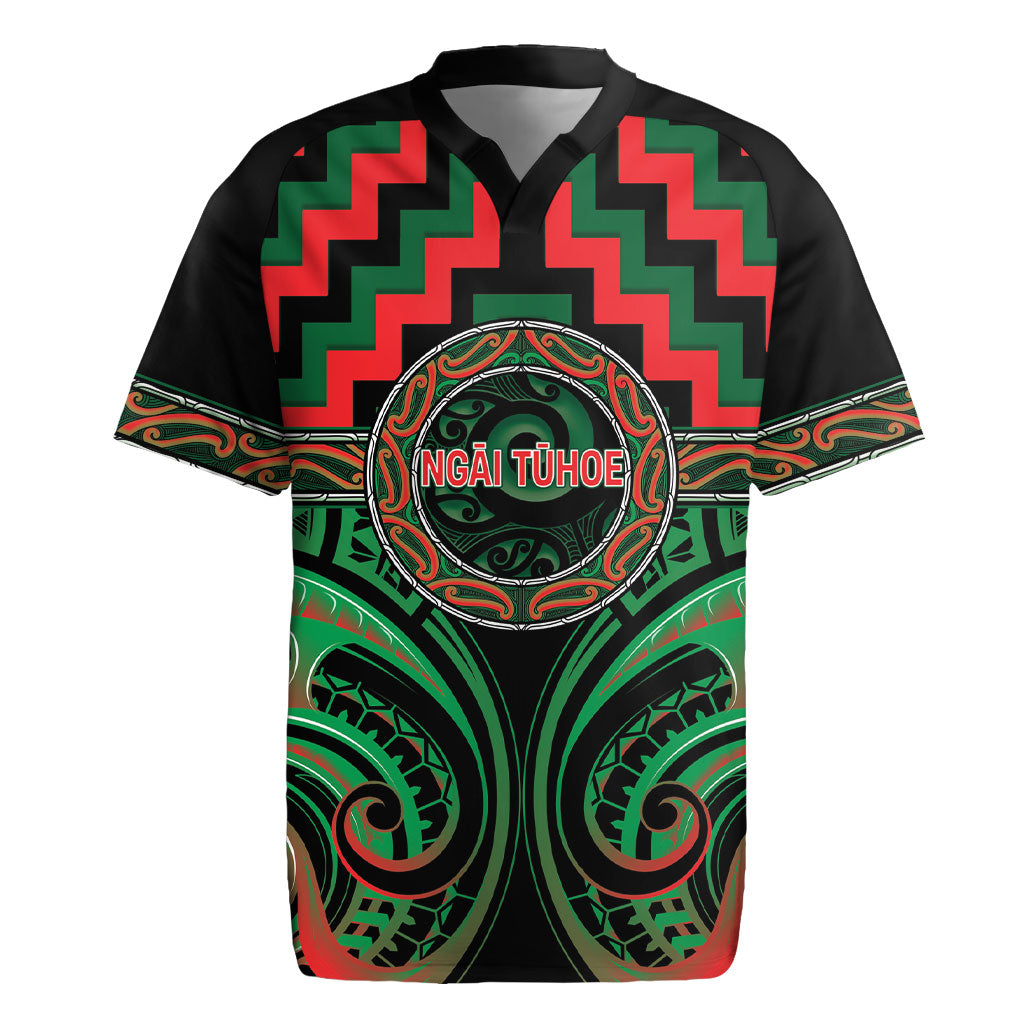 Aotearoa Ngai Tuhoe Personalised Rugby Jersey Maori Iwi Poutama Puhoro Tattoo LT14 Green - Polynesian Pride