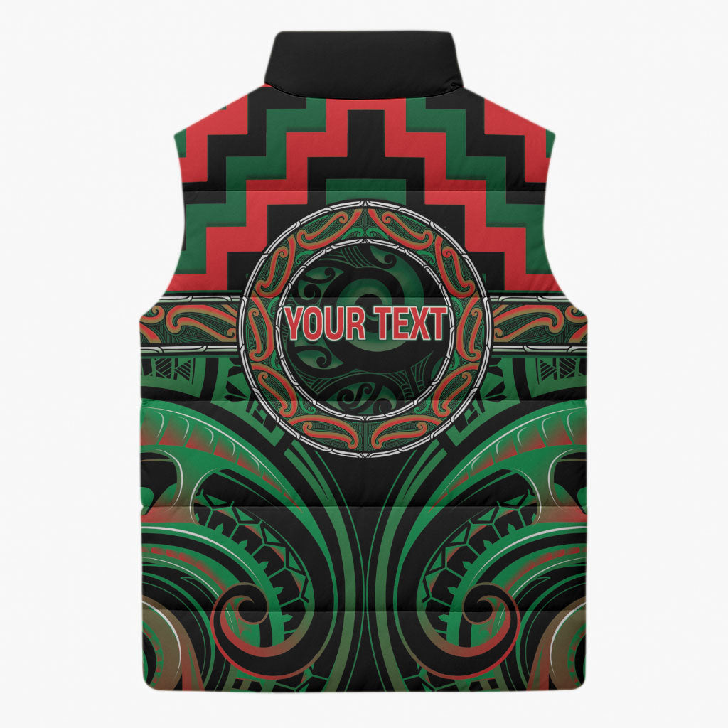 Aotearoa Ngai Tuhoe Personalised Sleeveless Puffer Jacket Maori Iwi Poutama Puhoro Tattoo LT14 - Polynesian Pride