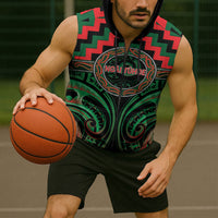 Aotearoa Ngai Tuhoe Personalised Sleeveless Zip Hoodie Maori Iwi Poutama Puhoro Tattoo LT14 - Polynesian Pride