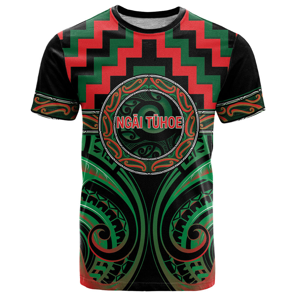 Aotearoa Ngai Tuhoe Personalised T Shirt Maori Iwi Poutama Puhoro Tattoo LT14 Green - Polynesian Pride