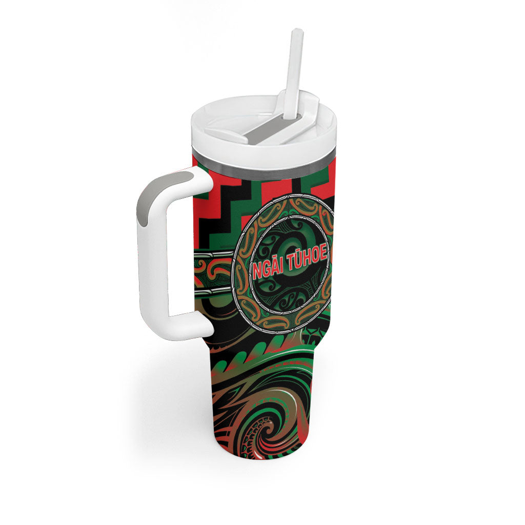 Aotearoa Ngai Tuhoe Personalised Tumbler With Handle Maori Iwi Poutama Puhoro Tattoo LT14 - Polynesian Pride