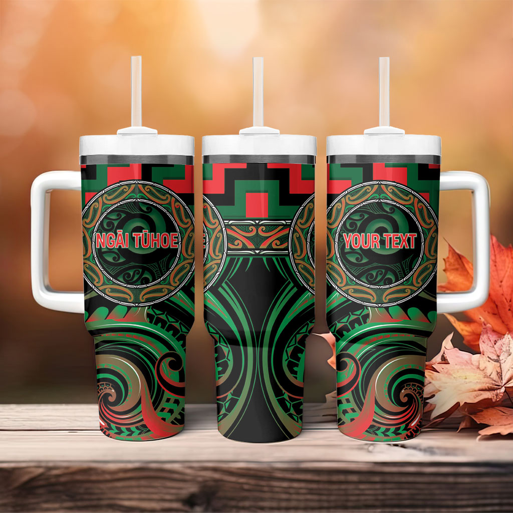 Aotearoa Ngai Tuhoe Personalised Tumbler With Handle Maori Iwi Poutama Puhoro Tattoo LT14 - Polynesian Pride