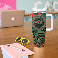 Aotearoa Ngai Tuhoe Personalised Tumbler With Handle Maori Iwi Poutama Puhoro Tattoo LT14 - Polynesian Pride