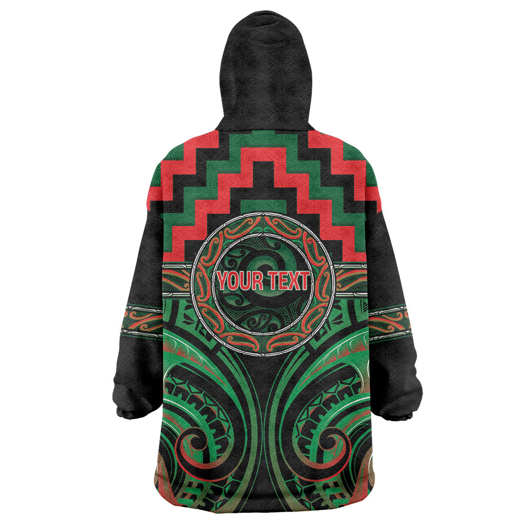 Aotearoa Ngai Tuhoe Personalised Wearable Blanket Hoodie Maori Iwi Poutama Puhoro Tattoo LT14 - Polynesian Pride