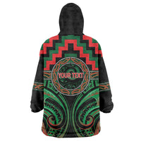 Aotearoa Ngai Tuhoe Personalised Wearable Blanket Hoodie Maori Iwi Poutama Puhoro Tattoo LT14 - Polynesian Pride