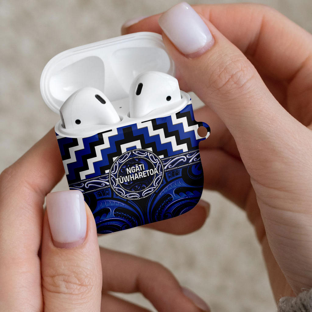 Aotearoa Ngati Tuwharetoa AirPods Case Maori Iwi Poutama Puhoro Tattoo LT14 - Polynesian Pride