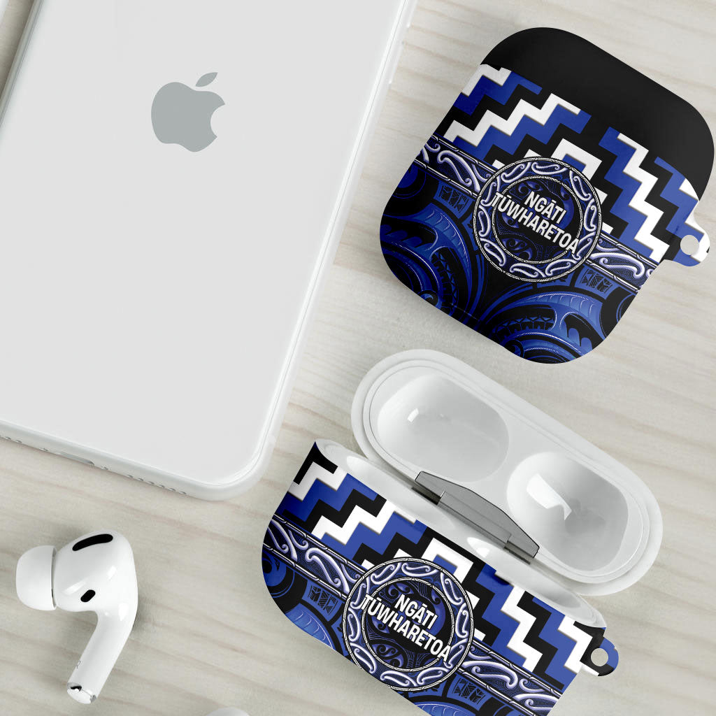 Aotearoa Ngati Tuwharetoa AirPods Case Maori Iwi Poutama Puhoro Tattoo LT14 - Polynesian Pride