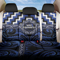 Aotearoa Ngati Tuwharetoa Back Car Seat Cover Maori Iwi Poutama Puhoro Tattoo LT14 One Size Blue - Polynesian Pride