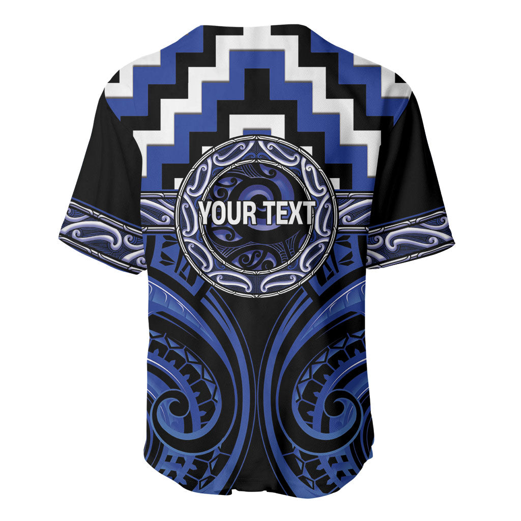 Aotearoa Ngati Tuwharetoa Personalised Baseball Jersey Maori Iwi Poutama Puhoro Tattoo LT14 - Polynesian Pride