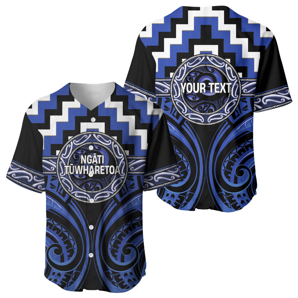 Aotearoa Ngati Tuwharetoa Personalised Baseball Jersey Maori Iwi Poutama Puhoro Tattoo LT14 - Polynesian Pride
