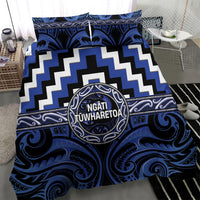 Aotearoa Ngati Tuwharetoa Bedding Set Maori Iwi Poutama Puhoro Tattoo LT14 - Polynesian Pride