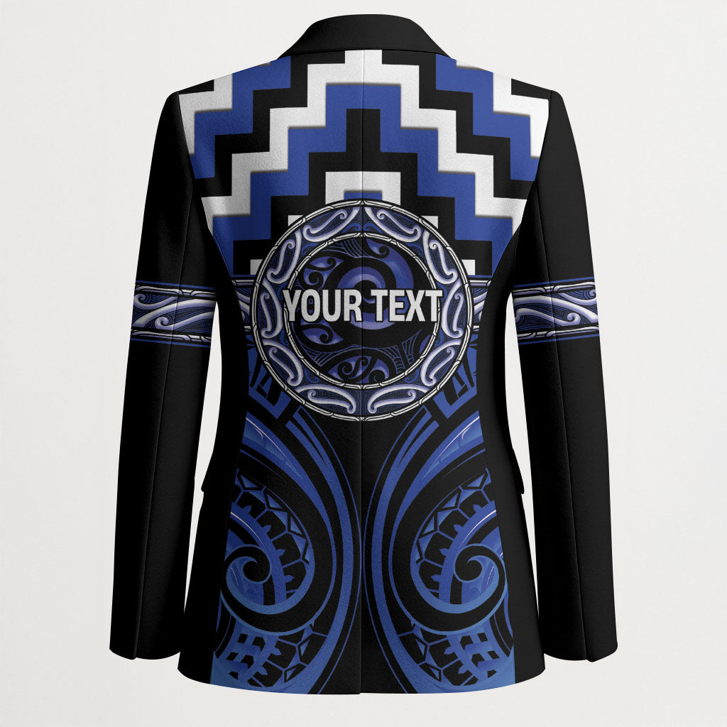 Aotearoa Ngati Tuwharetoa Personalised Blazer Maori Iwi Poutama Puhoro Tattoo LT14 - Polynesian Pride