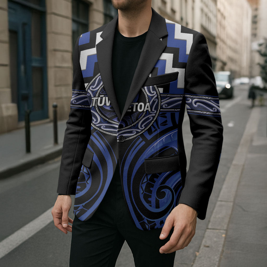 Aotearoa Ngati Tuwharetoa Personalised Blazer Maori Iwi Poutama Puhoro Tattoo LT14 - Polynesian Pride