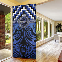 Aotearoa Ngati Tuwharetoa Personalised Door Cover Maori Iwi Poutama Puhoro Tattoo LT14 - Polynesian Pride