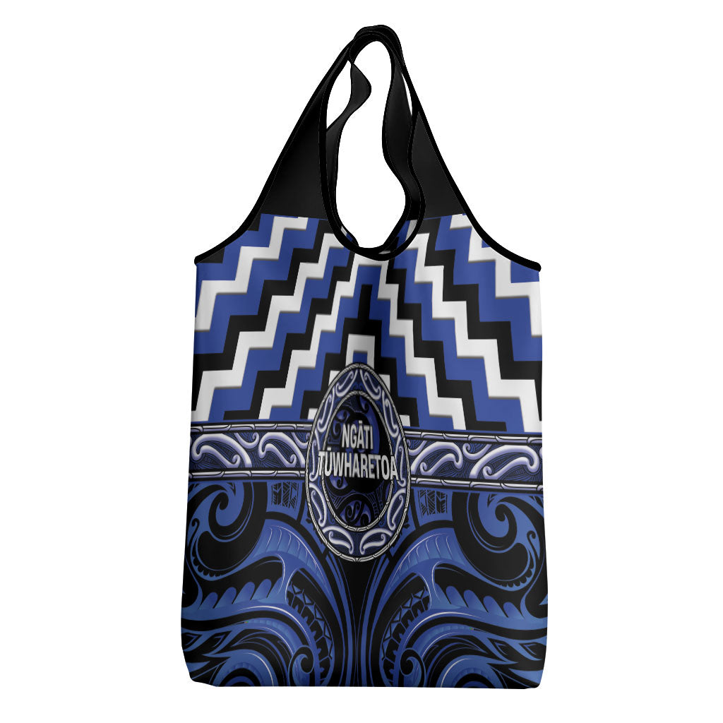 Aotearoa Ngati Tuwharetoa Grocery Bag Maori Iwi Poutama Puhoro Tattoo LT14 - Polynesian Pride