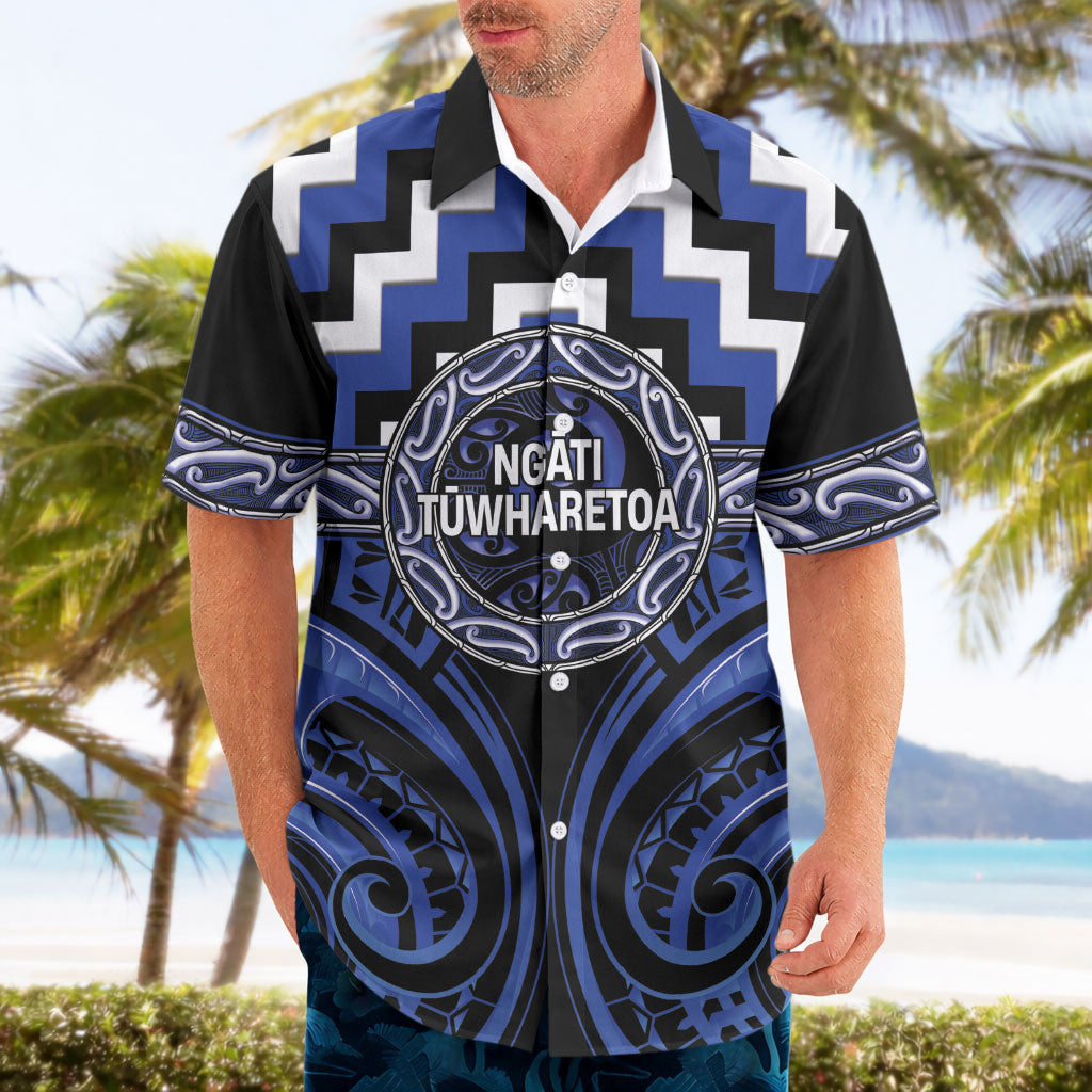 Aotearoa Ngati Tuwharetoa Personalised Hawaiian Shirt Maori Iwi Poutama Puhoro Tattoo LT14 - Polynesian Pride