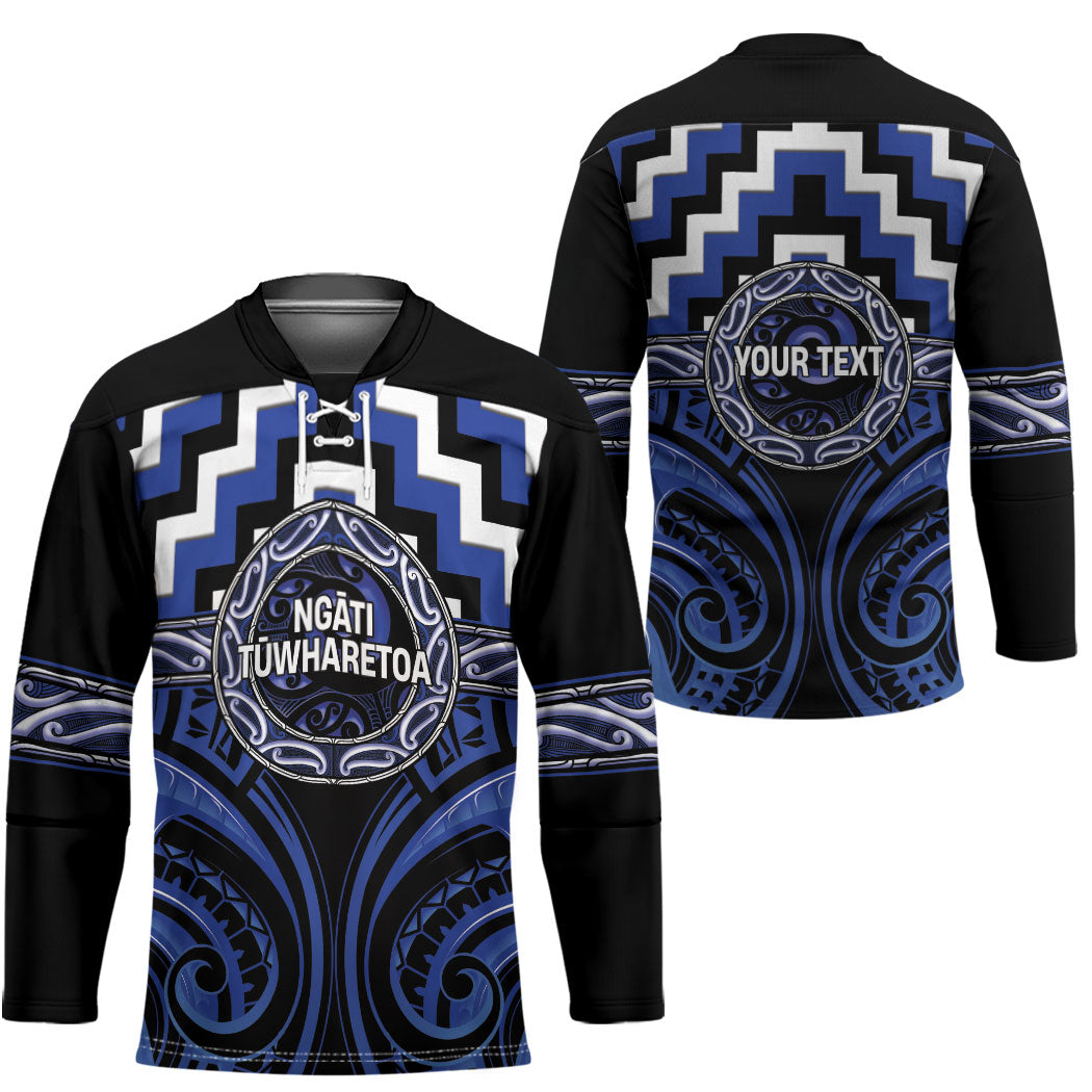 Aotearoa Ngati Tuwharetoa Personalised Hockey Jersey Maori Iwi Poutama Puhoro Tattoo LT14 - Polynesian Pride