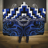 Aotearoa Ngati Tuwharetoa Hooded Blanket Maori Iwi Poutama Puhoro Tattoo LT14 - Polynesian Pride