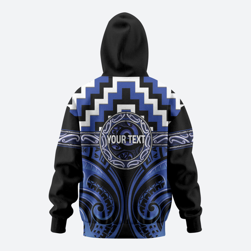 Aotearoa Ngati Tuwharetoa Personalised Hoodie Maori Iwi Poutama Puhoro Tattoo LT14 - Polynesian Pride