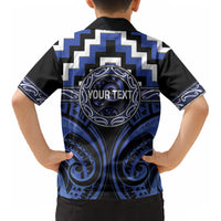 Aotearoa Ngati Tuwharetoa Personalised Kid Hawaiian Shirt Maori Iwi Poutama Puhoro Tattoo LT14 - Polynesian Pride