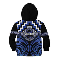 Aotearoa Ngati Tuwharetoa Personalised Kid Hoodie Maori Iwi Poutama Puhoro Tattoo LT14 - Polynesian Pride