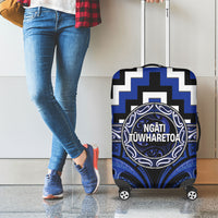 Aotearoa Ngati Tuwharetoa Luggage Cover Maori Iwi Poutama Puhoro Tattoo LT14 - Polynesian Pride