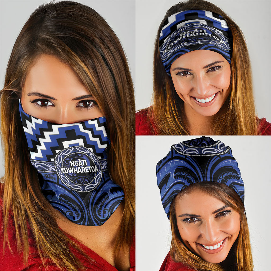 Aotearoa Ngati Tuwharetoa Neck Gaiter Maori Iwi Poutama Puhoro Tattoo LT14 - Polynesian Pride
