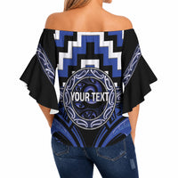 Aotearoa Ngati Tuwharetoa Personalised Off Shoulder Wrap Waist Top Maori Iwi Poutama Puhoro Tattoo LT14 - Polynesian Pride