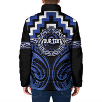 Aotearoa Ngati Tuwharetoa Personalised Padded Jacket Maori Iwi Poutama Puhoro Tattoo LT14 - Polynesian Pride