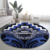 Aotearoa Ngati Tuwharetoa Round Carpet Maori Iwi Poutama Puhoro Tattoo LT14 - Polynesian Pride