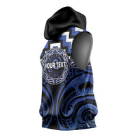 Aotearoa Ngati Tuwharetoa Personalised Sleeveless Hoodie Maori Iwi Poutama Puhoro Tattoo LT14 - Polynesian Pride