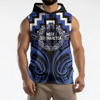 Aotearoa Ngati Tuwharetoa Personalised Sleeveless Hoodie Maori Iwi Poutama Puhoro Tattoo LT14 - Polynesian Pride