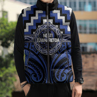 Aotearoa Ngati Tuwharetoa Personalised Sleeveless Puffer Jacket Maori Iwi Poutama Puhoro Tattoo LT14 - Polynesian Pride