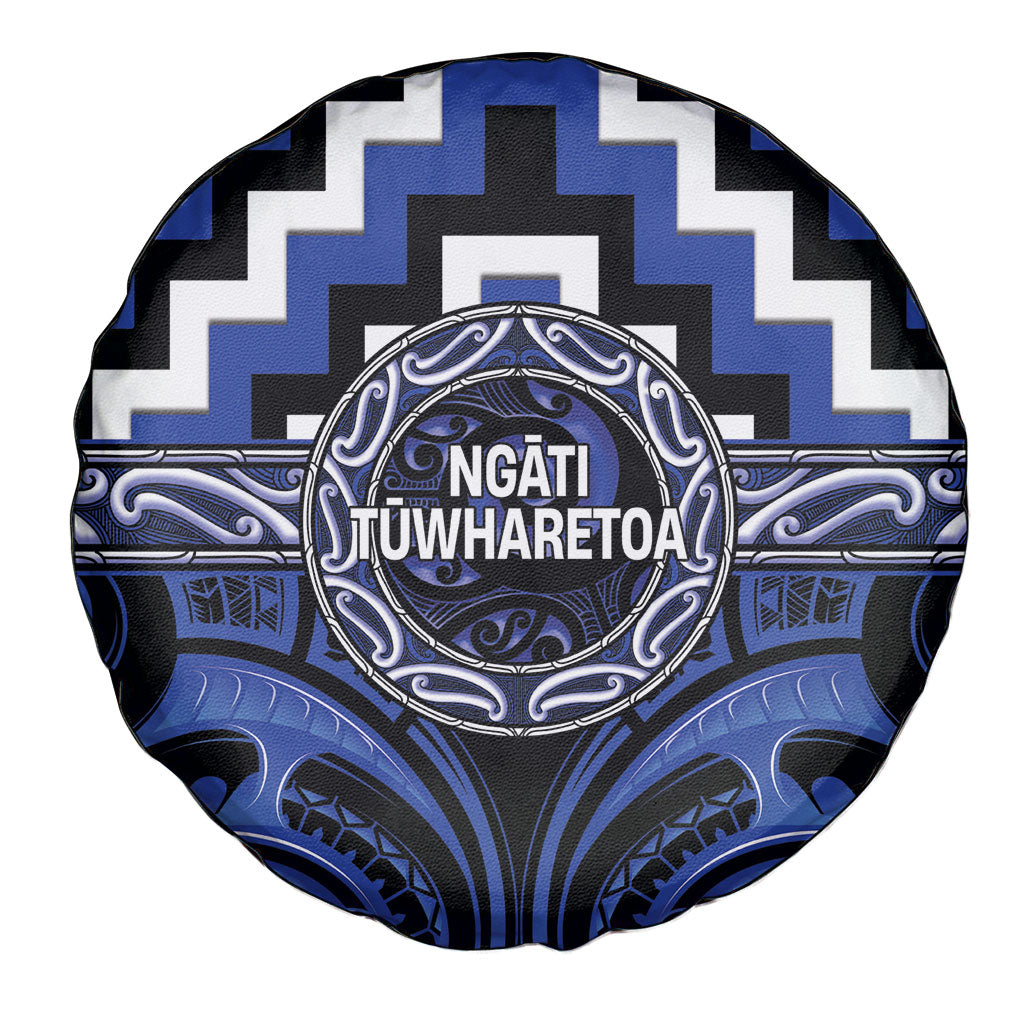 Aotearoa Ngati Tuwharetoa Spare Tire Cover Maori Iwi Poutama Puhoro Tattoo LT14 - Polynesian Pride