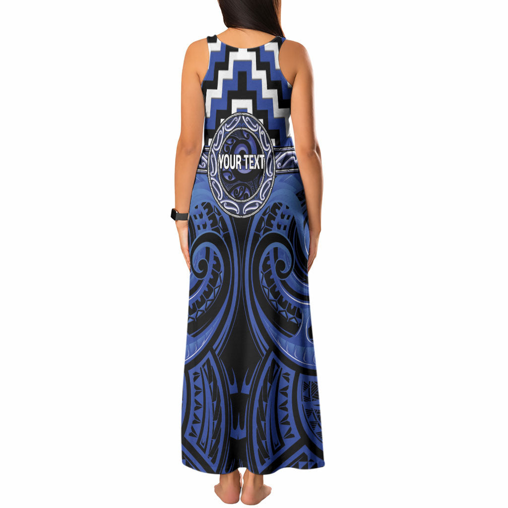 Aotearoa Ngati Tuwharetoa Personalised Tank Maxi Dress Maori Iwi Poutama Puhoro Tattoo LT14 - Polynesian Pride