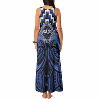 Aotearoa Ngati Tuwharetoa Personalised Tank Maxi Dress Maori Iwi Poutama Puhoro Tattoo LT14 - Polynesian Pride