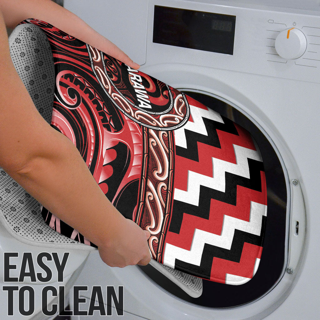 Aotearoa Te Arawa Bathroom Set Maori Iwi Poutama Puhoro Tattoo LT14 - Polynesian Pride