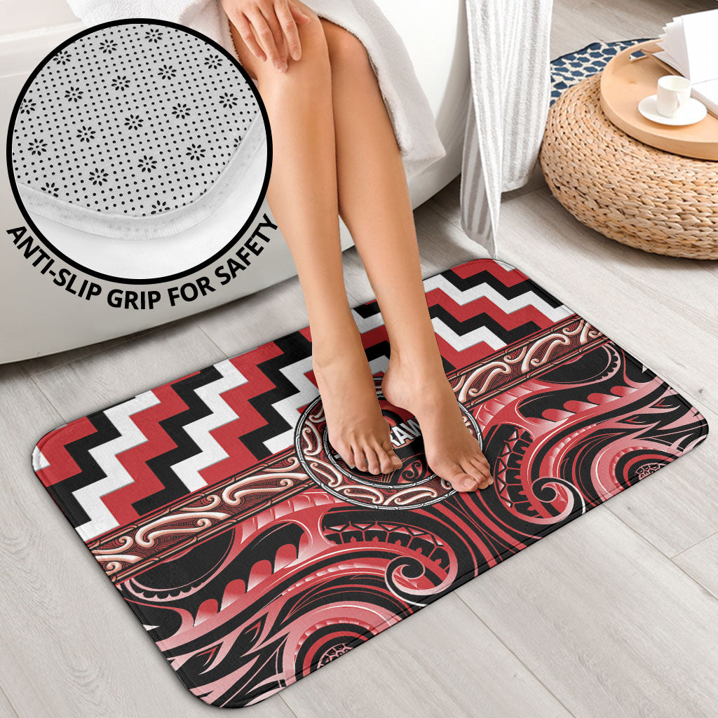 Aotearoa Te Arawa Bathroom Set Maori Iwi Poutama Puhoro Tattoo LT14 - Polynesian Pride