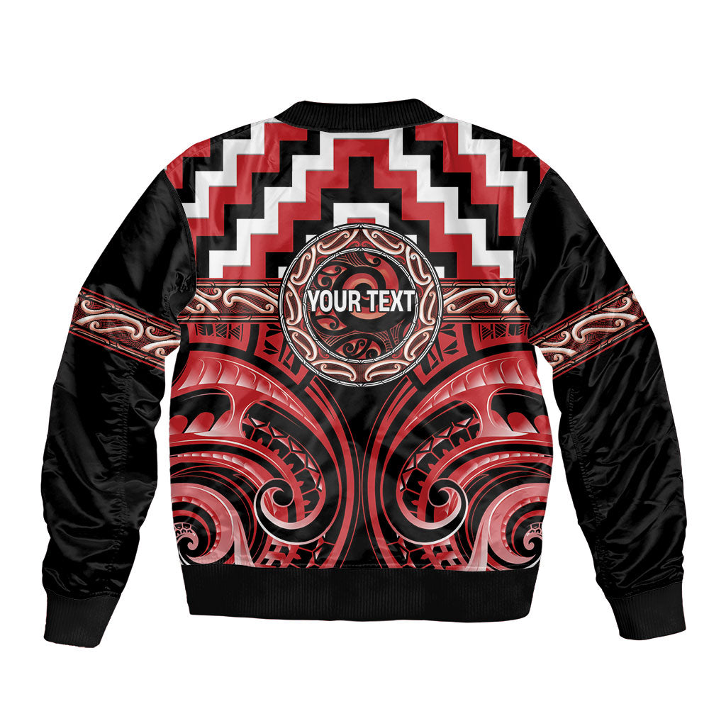 Aotearoa Te Arawa Personalised Bomber Jacket Maori Iwi Poutama Puhoro Tattoo LT14 - Polynesian Pride