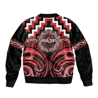 Aotearoa Te Arawa Personalised Bomber Jacket Maori Iwi Poutama Puhoro Tattoo LT14 - Polynesian Pride
