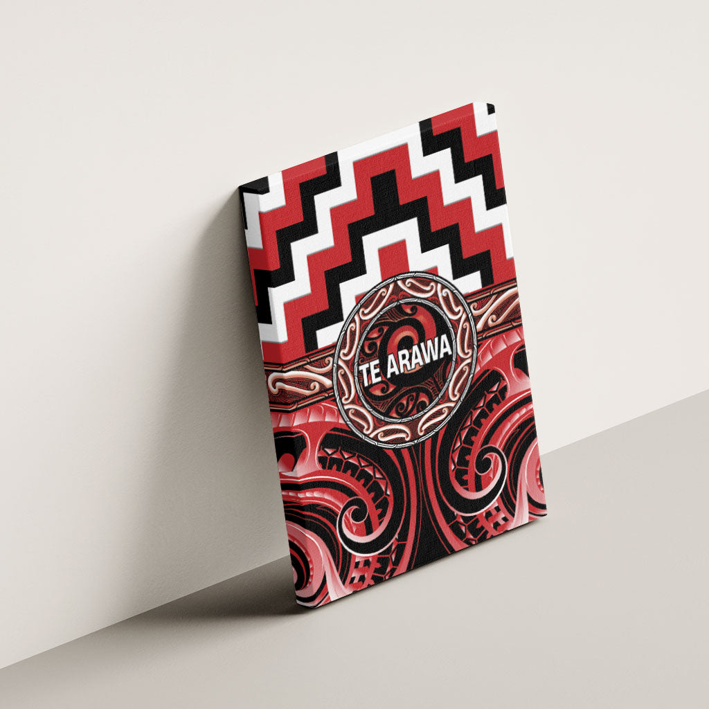 Aotearoa Te Arawa Canvas Wall Art Maori Iwi Poutama Puhoro Tattoo LT14 - Polynesian Pride