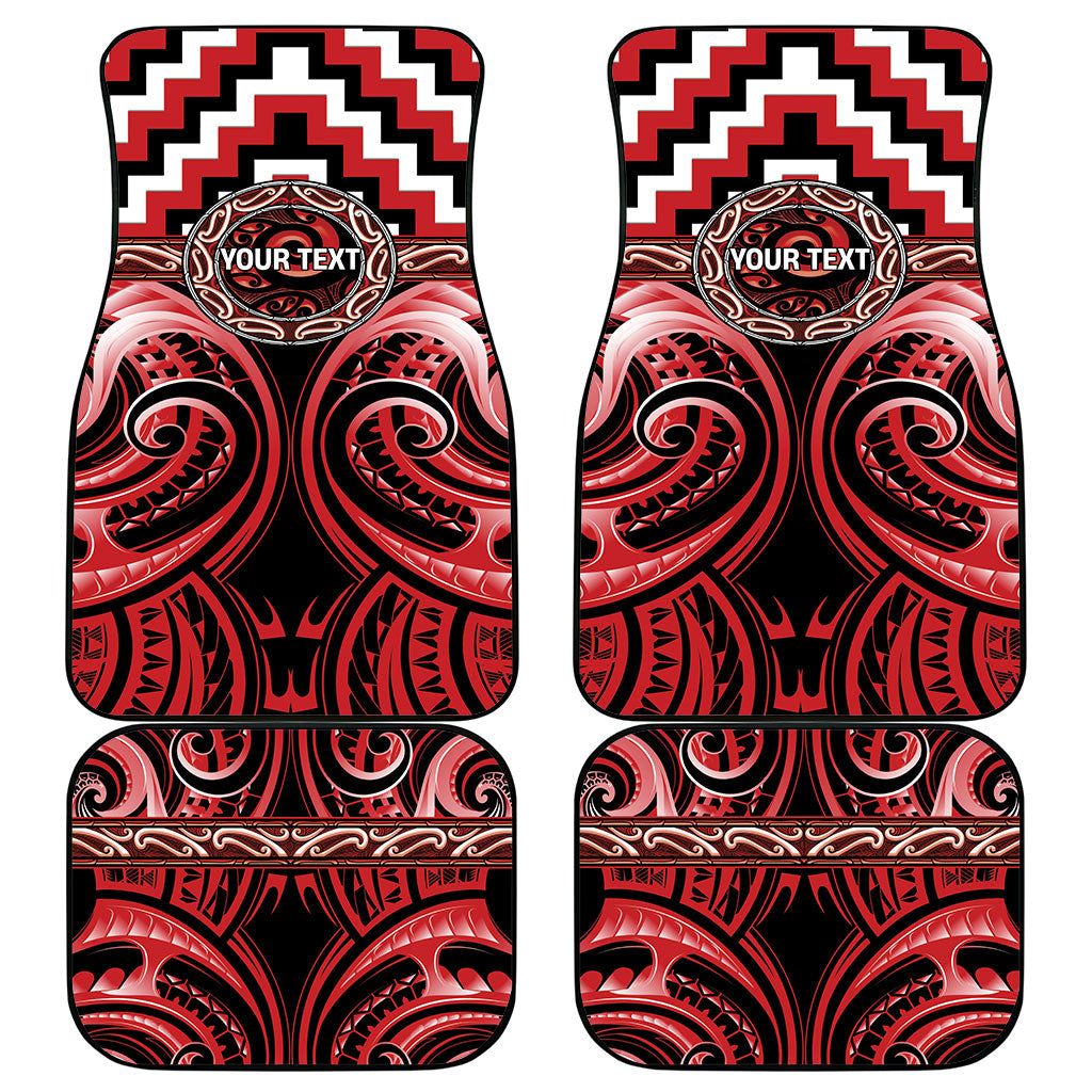 Aotearoa Te Arawa Personalised Car Mats Maori Iwi Poutama Puhoro Tattoo LT14 - Polynesian Pride