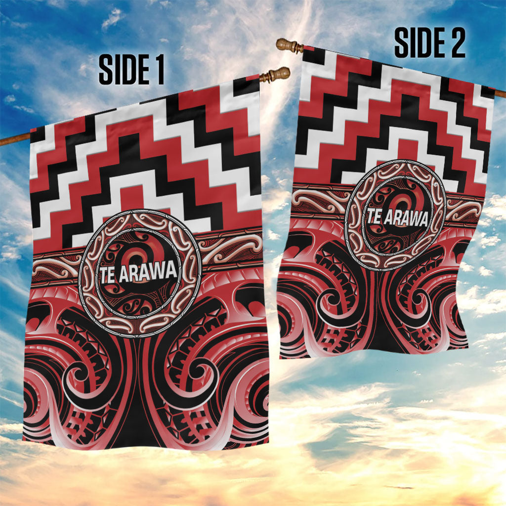 Aotearoa Te Arawa Garden Flag Maori Iwi Poutama Puhoro Tattoo LT14 - Polynesian Pride