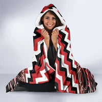 Aotearoa Te Arawa Hooded Blanket Maori Iwi Poutama Puhoro Tattoo LT14 - Polynesian Pride