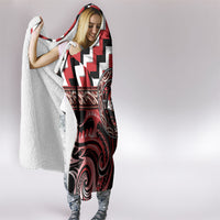 Aotearoa Te Arawa Hooded Blanket Maori Iwi Poutama Puhoro Tattoo LT14 - Polynesian Pride