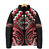 Aotearoa Te Arawa Personalised Padded Jacket Maori Iwi Poutama Puhoro Tattoo LT14 - Polynesian Pride